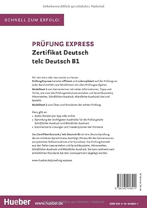 کتاب Prufung Express Zertifikat Deutsch TELC B1 2021