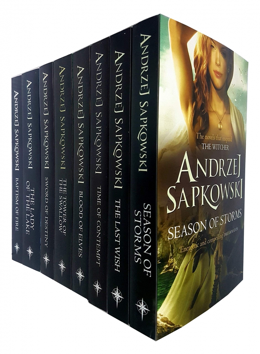 خرید کتاب حماسه ویچرandrzej Sapkowskithe Witcher Series 8 Books Collection Set آنجی سپکوفسکی 2705