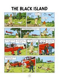  کتاب Tintin The Black Island by Hergé