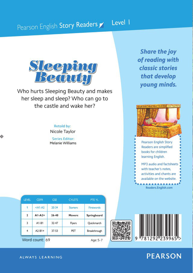 Pearson  SLEEPING BEAUTY level 1+QR