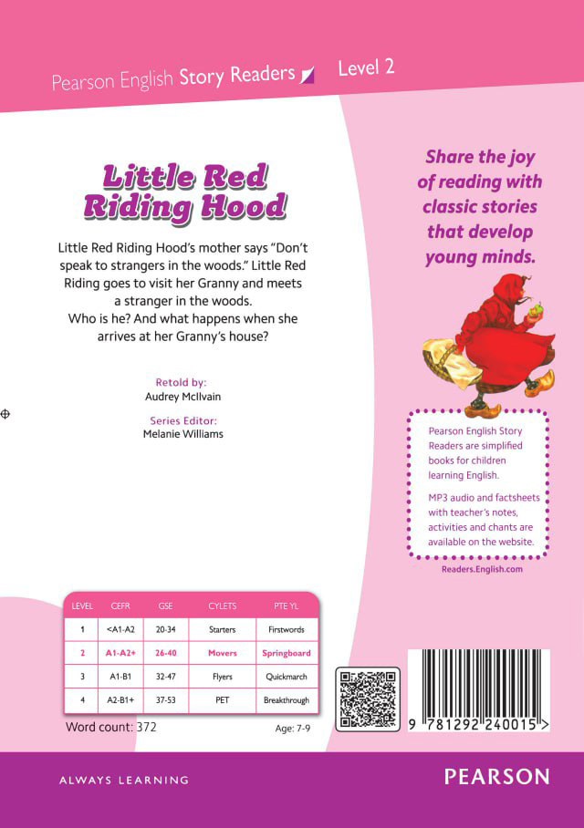 Pearson LITTLE RED RIDING HOOD level 2+QR