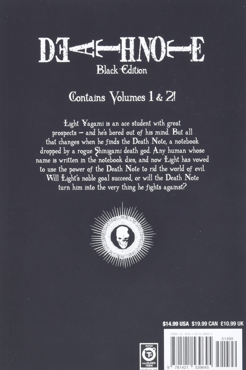 Death Note Black Edition Vol. 1 by Tsugumi Ohba 