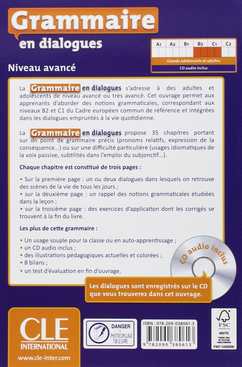 Grammaire en dialogues  avance رنگی