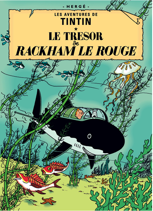  کتاب Tintin Red Rackhams Treasure by Hergé