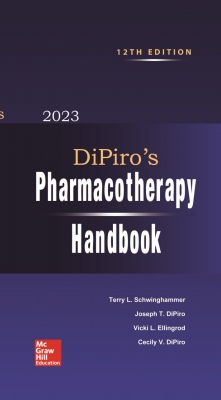 کتاب Pharmacotherapy Handbook Dipiro (12th ed) 2024